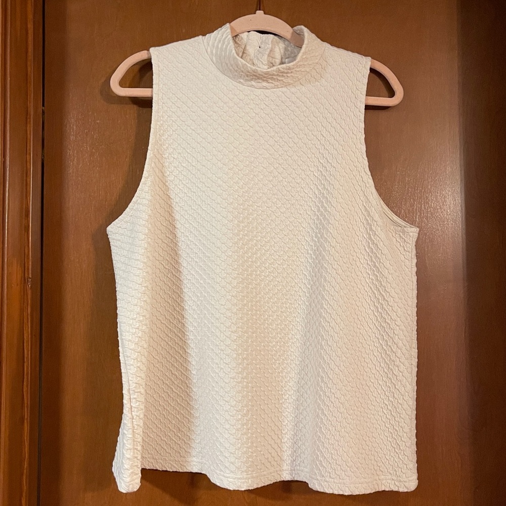 Anthropologie Eri + Ali Overture Ivory Tank XL